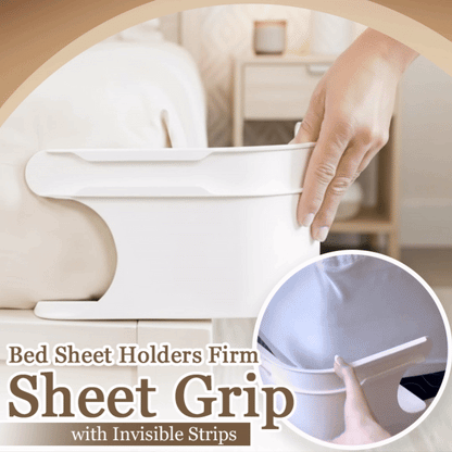 Haromora® Fitted Bed Sheet Holders Firm Sheet Grip with Invisible Strips