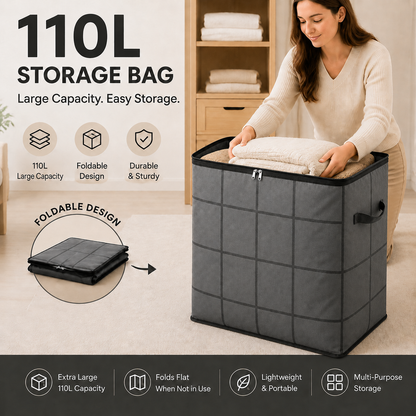Haromora® XXL Foldable Easy Move Storage Bag with Handles