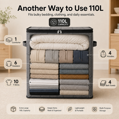 Haromora® XXL Foldable Easy Move Storage Bag with Handles