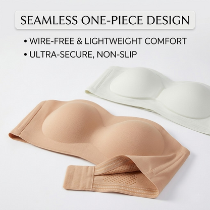 Haromora® Non-Slip Strapless Bandeau – Wireless Comfort & Adjustable Fit
